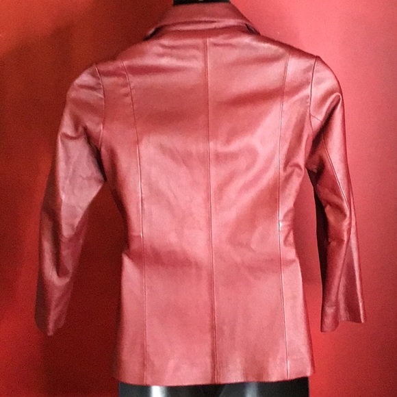TRIBECA STUDIO LEATHER BLAZER SIZE PS* - Picture 3 of 6